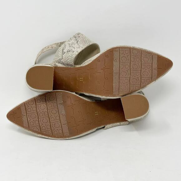 BC Footwear Value Heel in Natural Snake Fabric - Picture 9 of 9